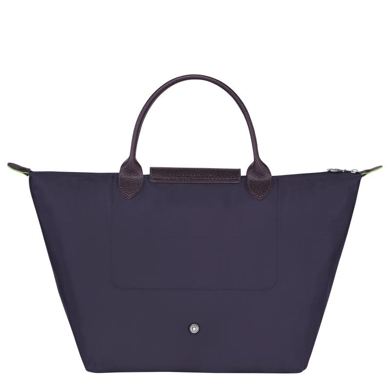 Longchamp Le Pliage Green M Women's Handbags Bilberry Purple | BXJ-305478