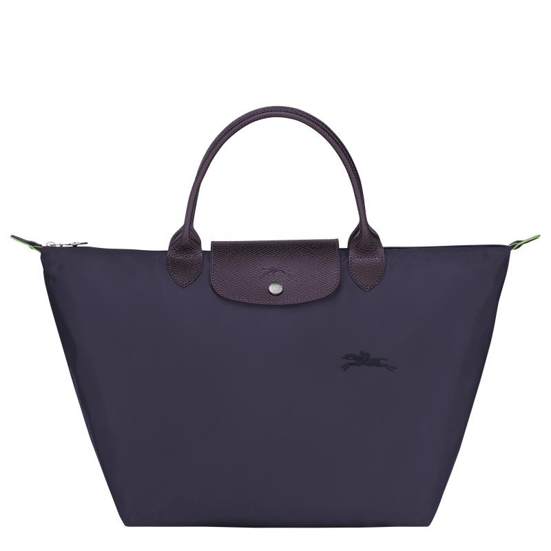 Longchamp Le Pliage Green M Women\'s Handbags Bilberry Purple | BXJ-305478