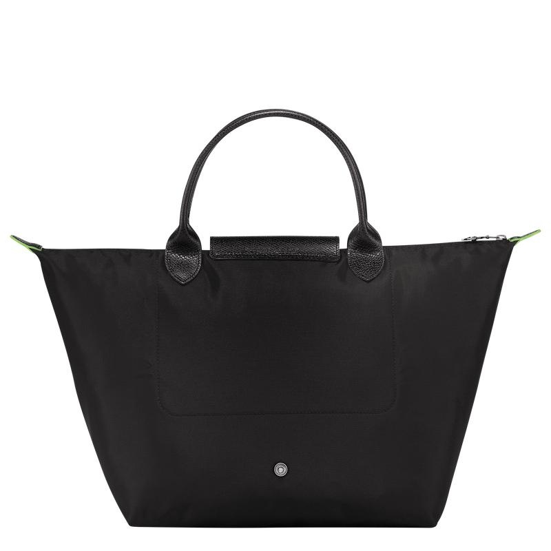 Longchamp Le Pliage Green M Women's Handbags Black | CPR-609873