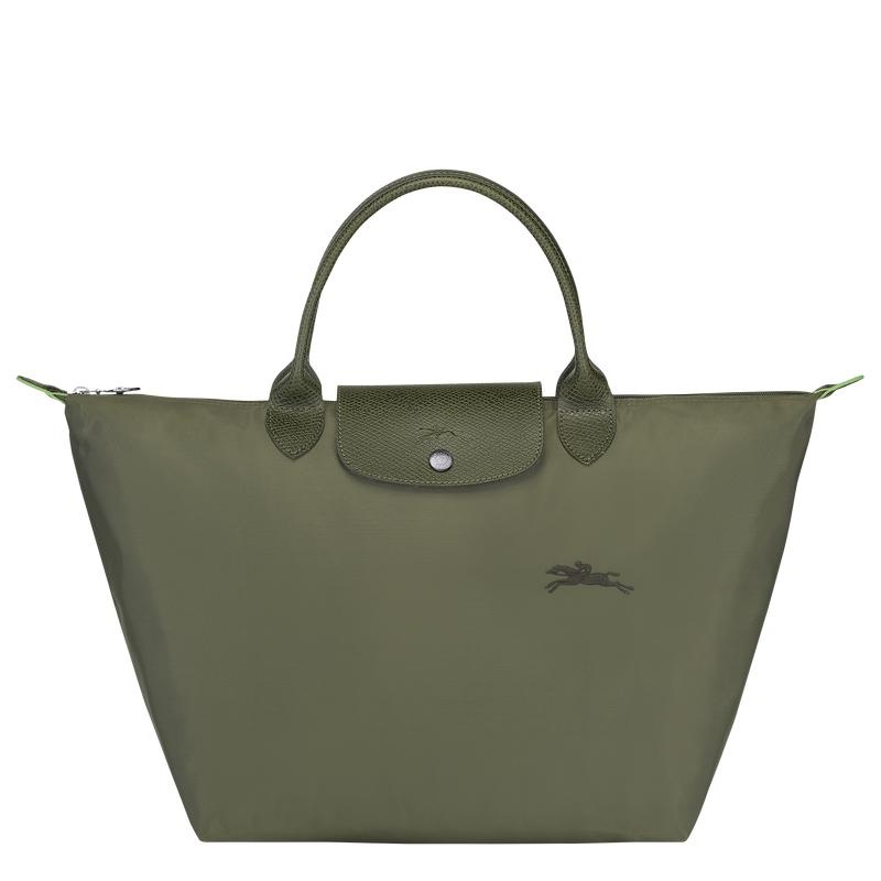 Longchamp Le Pliage Green M Women\'s Handbags Forest Green | DKW-187364