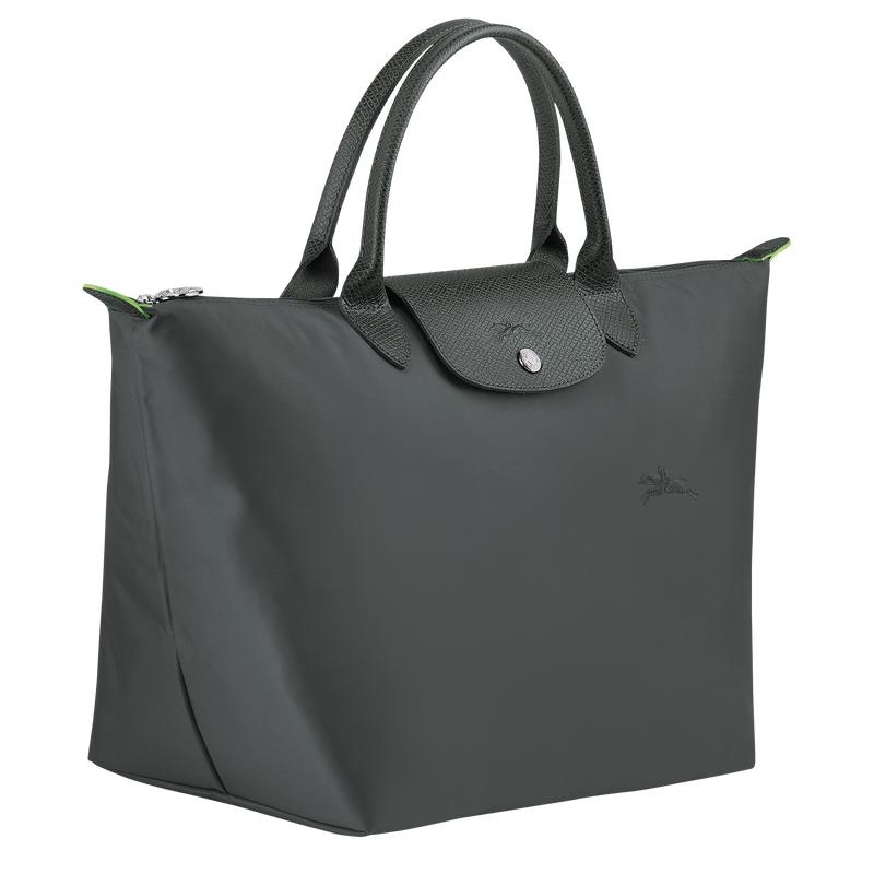 Longchamp Le Pliage Green M Women's Handbags Graphite Grey | YWR-195608