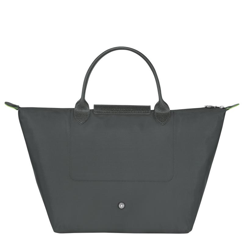 Longchamp Le Pliage Green M Women's Handbags Graphite Grey | YWR-195608