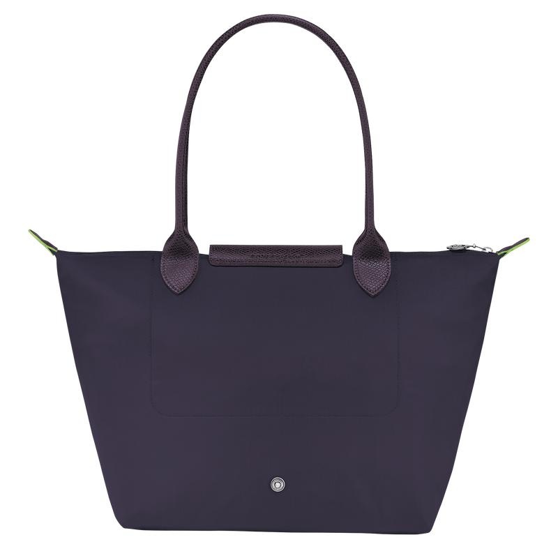 Longchamp Le Pliage Green M Women's Tote Bag Bilberry Purple | AHF-437601