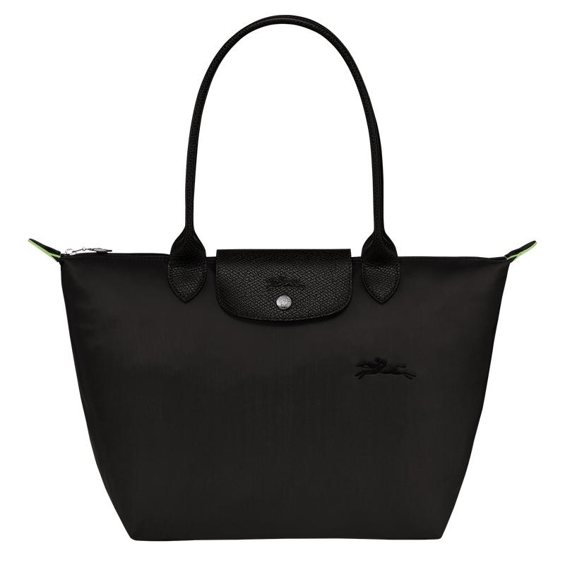 Longchamp Le Pliage Green M Women\'s Tote Bag Black | IVB-635209