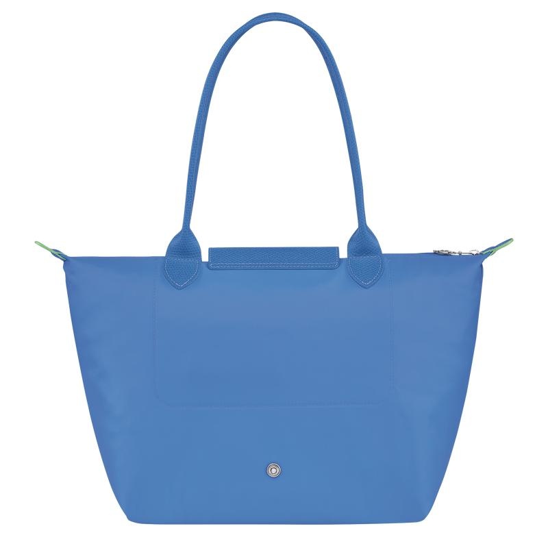 Longchamp Le Pliage Green M Women's Tote Bag Cornflower Blue | CBI-315062