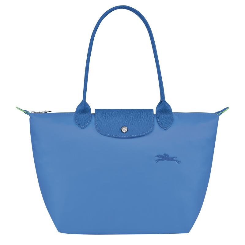 Longchamp Le Pliage Green M Women\'s Tote Bag Cornflower Blue | CBI-315062