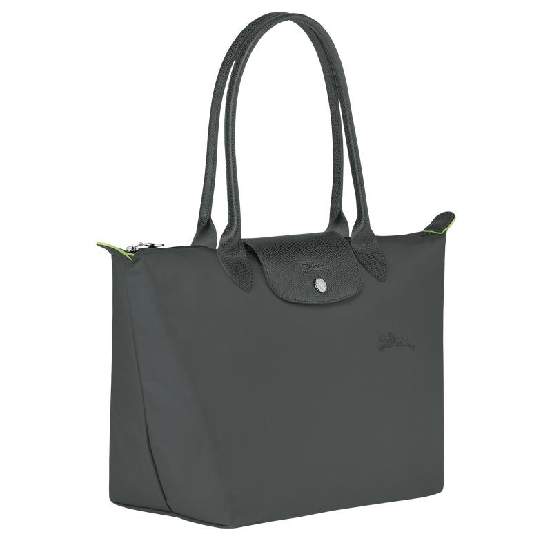 Longchamp Le Pliage Green M Women's Tote Bag Graphite Grey | HRI-829634