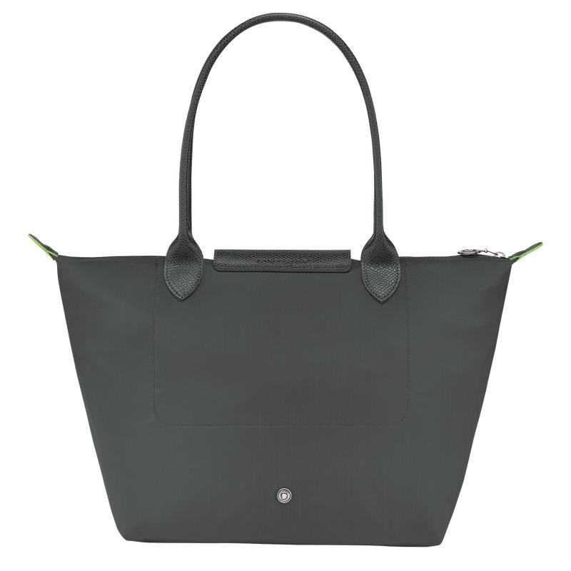 Longchamp Le Pliage Green M Women's Tote Bag Graphite Grey | HRI-829634