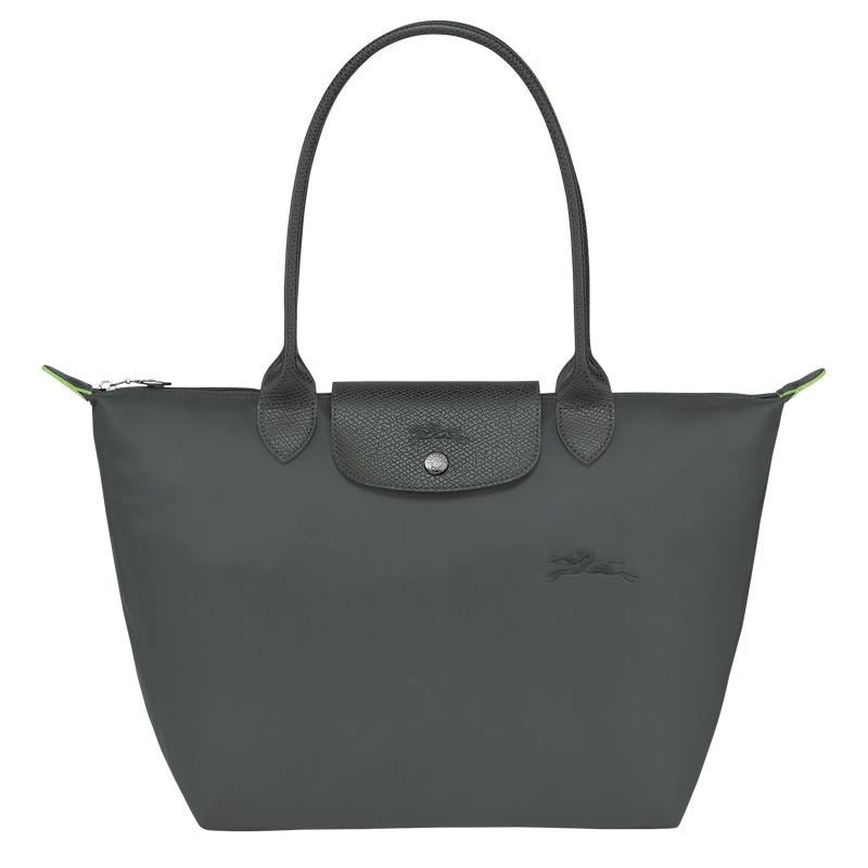 Longchamp Le Pliage Green M Women\'s Tote Bag Graphite Grey | HRI-829634