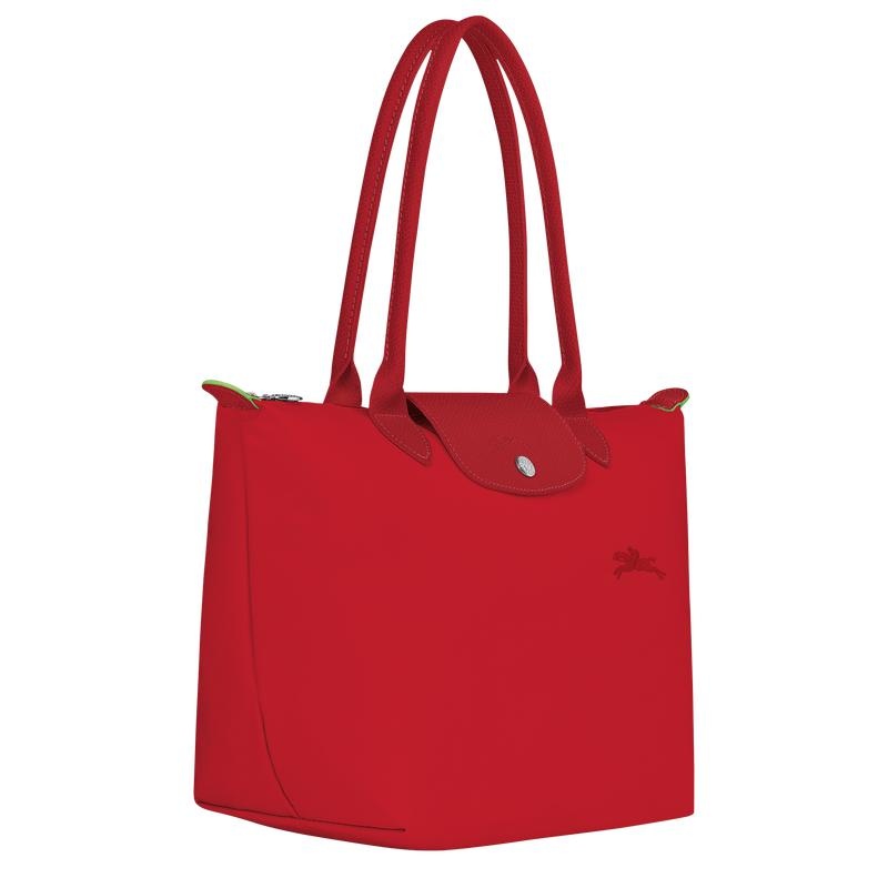 Longchamp Le Pliage Green M Women's Tote Bag Tomato Red | JXV-137548