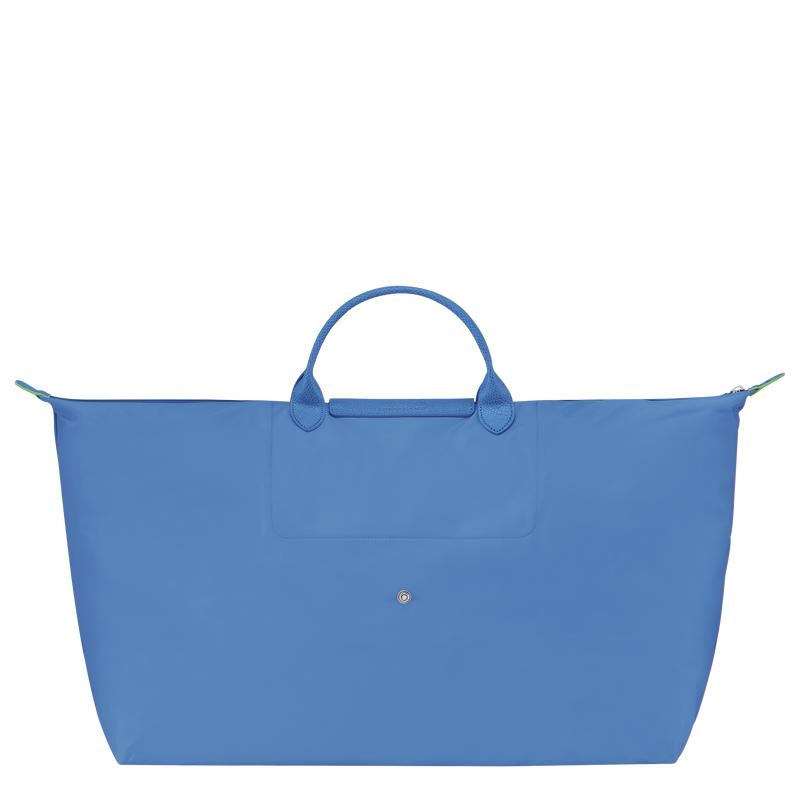 Longchamp Le Pliage Green M Women's Travel Bags Cornflower Blue | OTM-601498