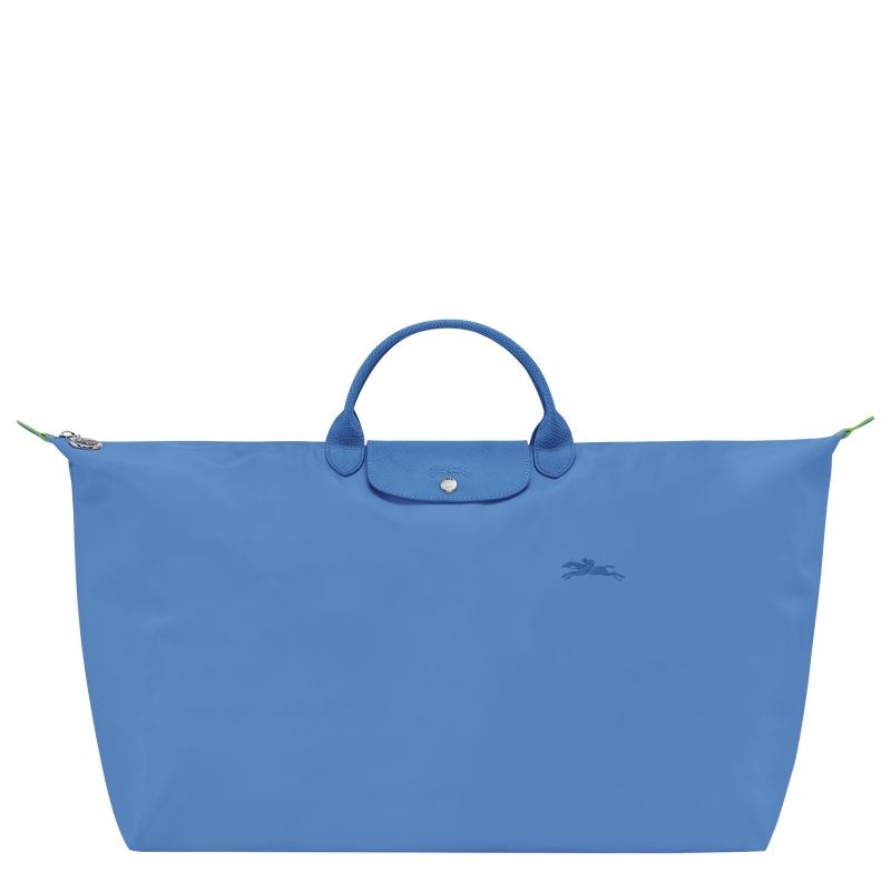 Longchamp Le Pliage Green M Women\'s Travel Bags Cornflower Blue | OTM-601498