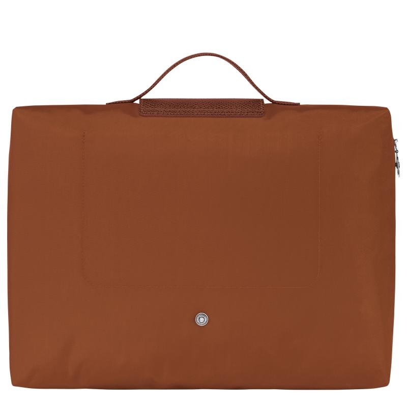 Longchamp Le Pliage Green S Men's Briefcase Cognac Brown | GFP-453279