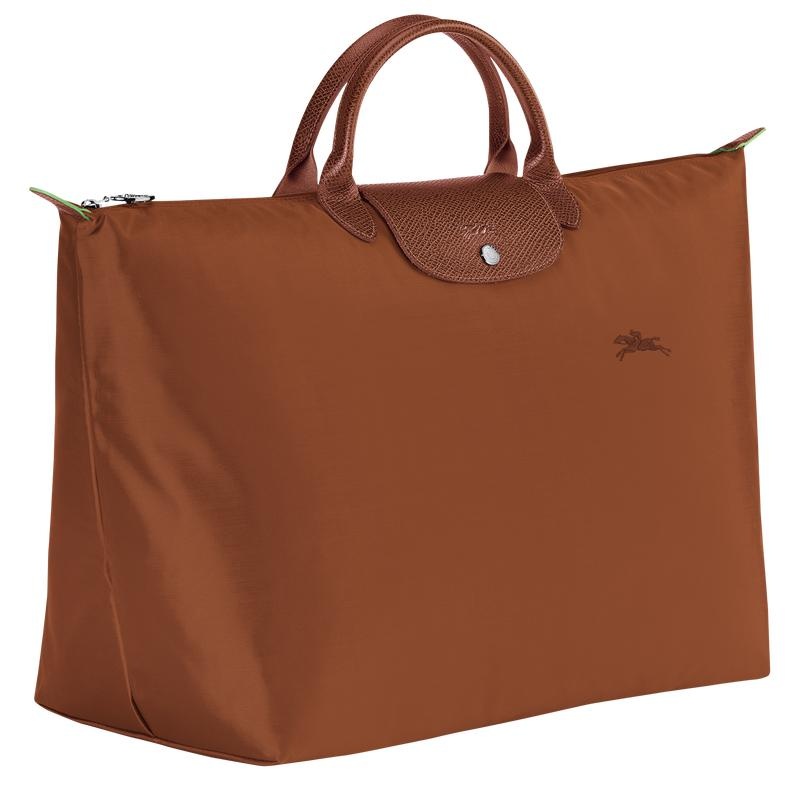 Longchamp Le Pliage Green S Men's Travel Bags Cognac Brown | XNB-270354