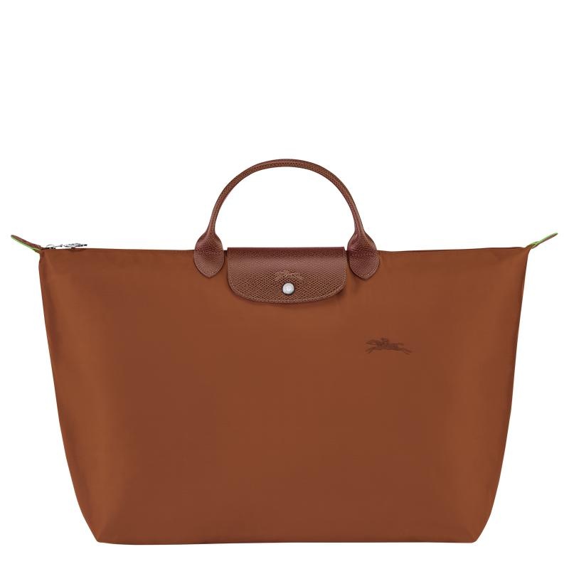 Longchamp Le Pliage Green S Men\'s Travel Bags Cognac Brown | XNB-270354