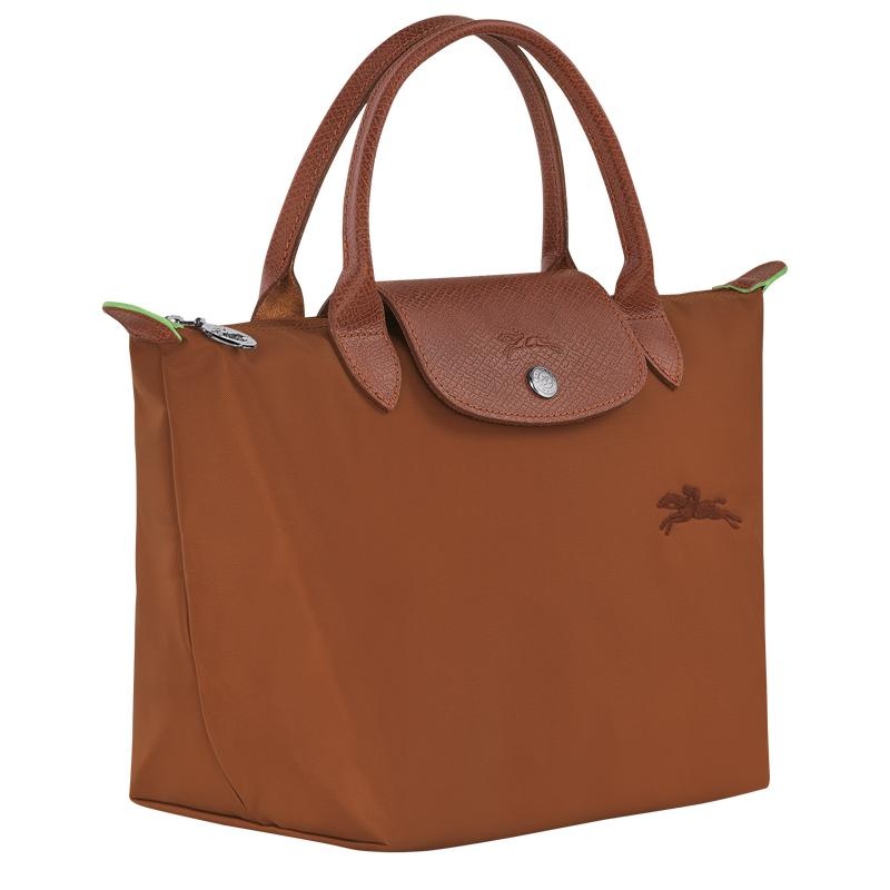 Longchamp Le Pliage Green S Women's Handbags Cognac Brown | XIB-564718