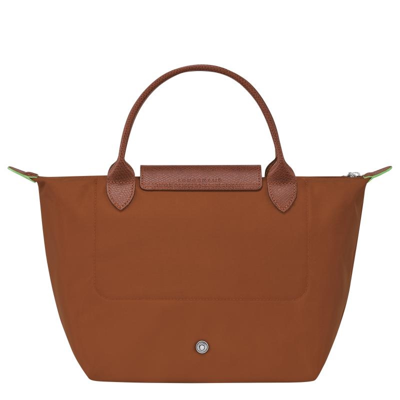 Longchamp Le Pliage Green S Women's Handbags Cognac Brown | XIB-564718