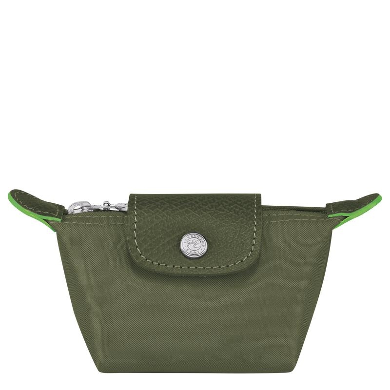 Longchamp Le Pliage Green Women\'s Coin Purses Forest Green | CBF-387591