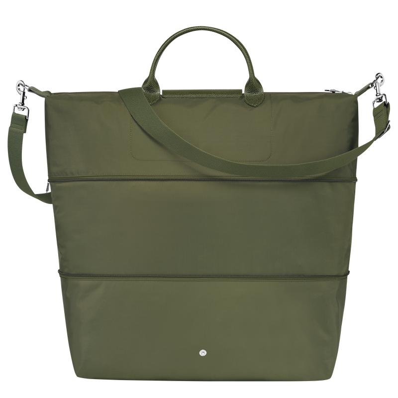 Longchamp Le Pliage Green expandable Men's Travel Bags Forest Green | AMK-071685