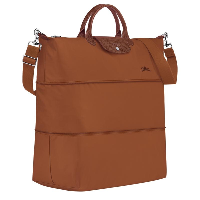 Longchamp Le Pliage Green expandable Women's Travel Bags Cognac Brown | RDU-102498