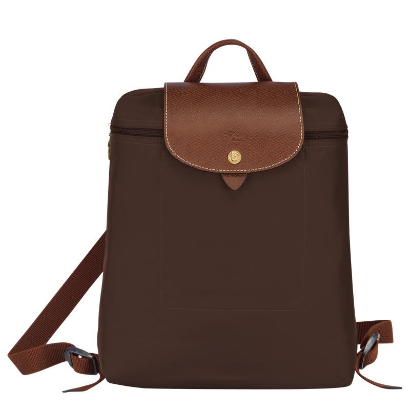 Longchamp Le Pliage Original M Men\'s Backpacks Ebony Brown | WDF-154309