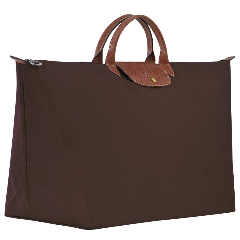 Longchamp Le Pliage Original M Men's Travel Bags Ebony Brown | KCZ-856942