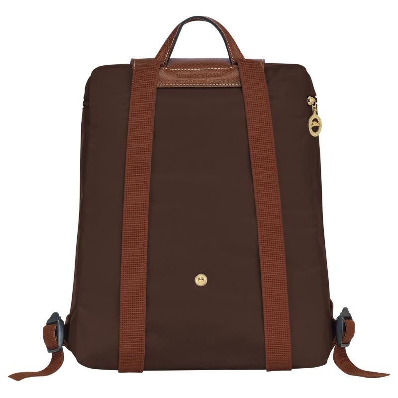 Longchamp Le Pliage Original M Women's Backpacks Ebony Brown | NKH-318492