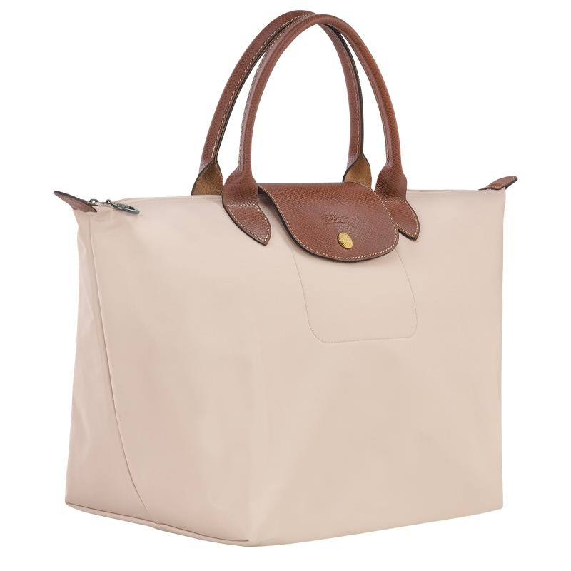 Longchamp Le Pliage Original M Women's Handbags Paper White | BZI-130652