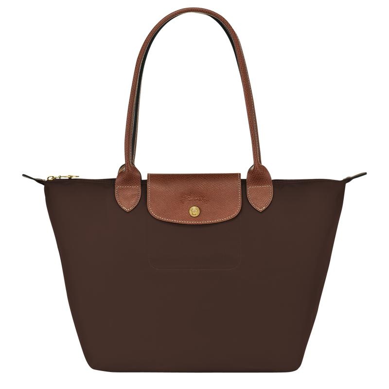 Longchamp Le Pliage Original M Women\'s Tote Bag Ebony Brown | RLF-712048