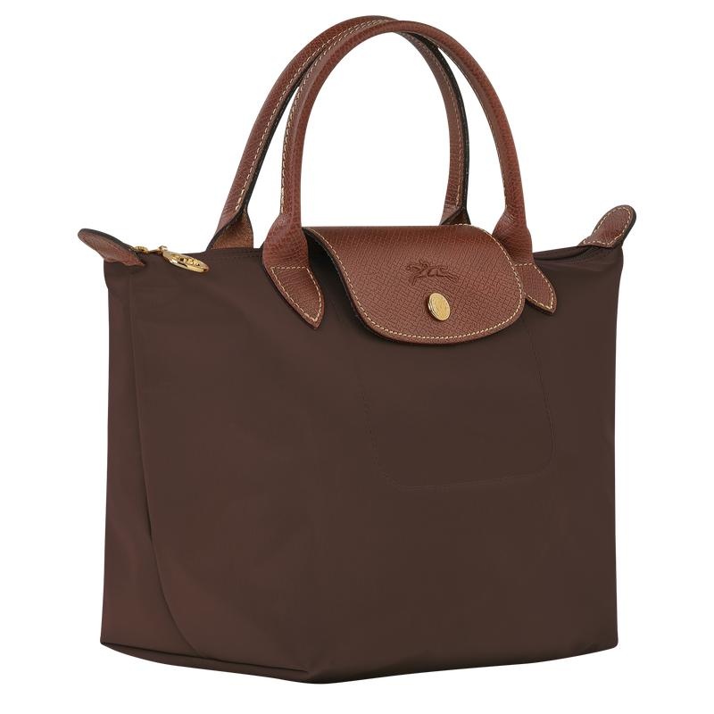 Longchamp Le Pliage Original S Women's Handbags Ebony Brown | DBX-832601