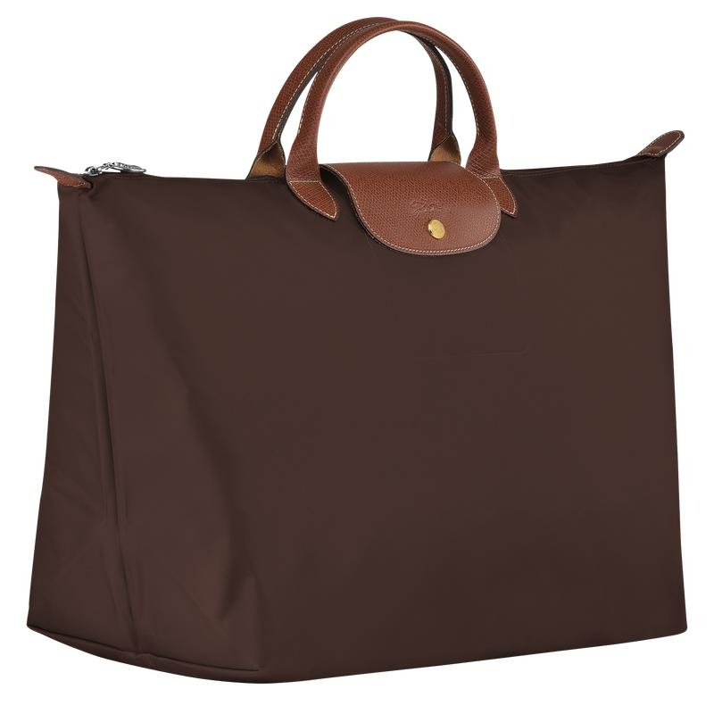 Longchamp Le Pliage Original S Women's Travel Bags Ebony Brown | BKP-456028