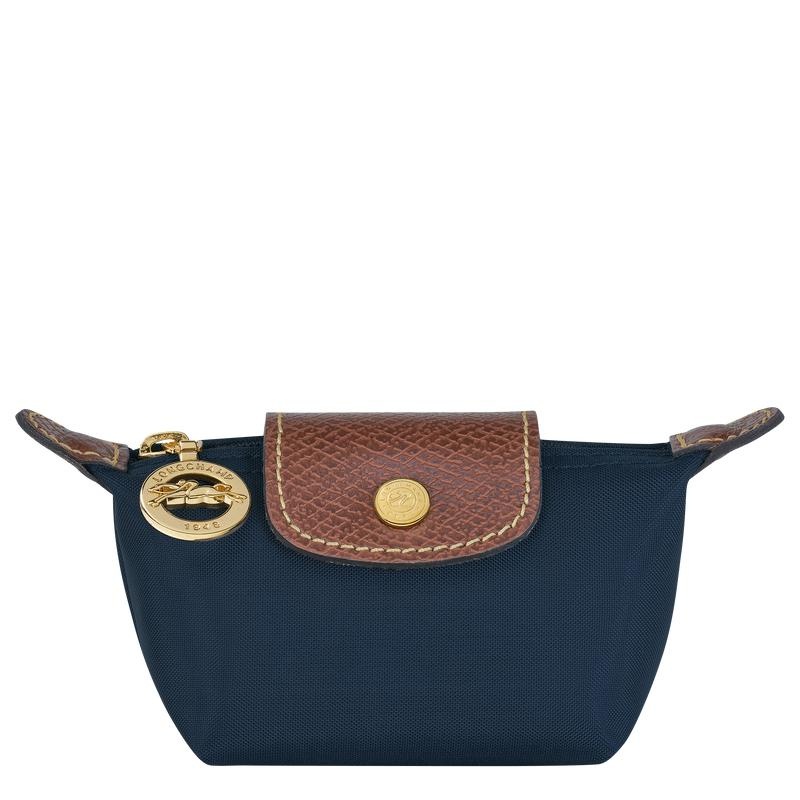 Longchamp Le Pliage Original Women\'s Coin Purses Navy | QCU-056923