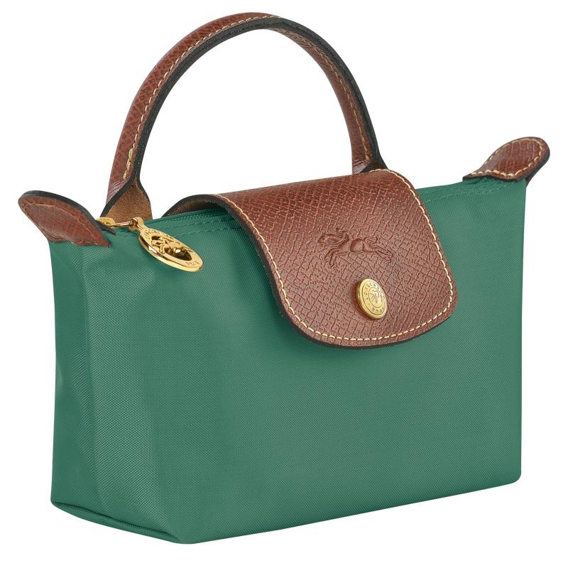 Longchamp Le Pliage Original with handle Women's Pouches Sage Green | UWG-079813