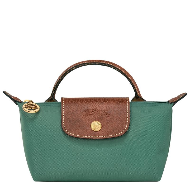 Longchamp Le Pliage Original with handle Women\'s Pouches Sage Green | UWG-079813