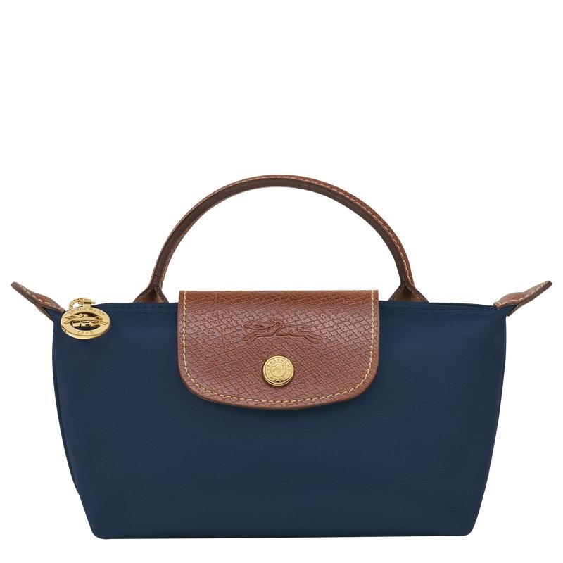 Longchamp Le Pliage Original with handle Women\'s Pouches Navy | KCN-459738