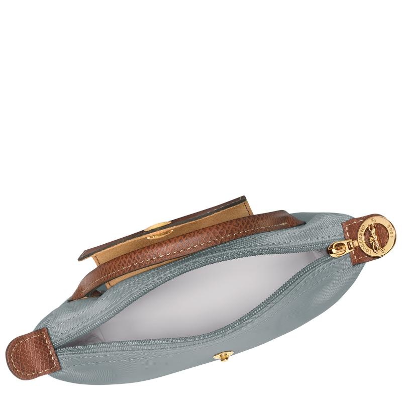 Longchamp Le Pliage Original with handle Men's Pouches Steel Grey | DJC-350679