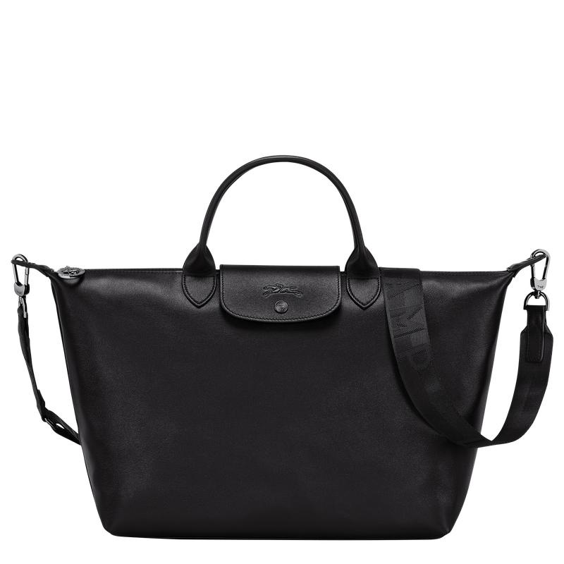 Longchamp Le Pliage Xtra L Men\'s Handbags Black | AVS-543678