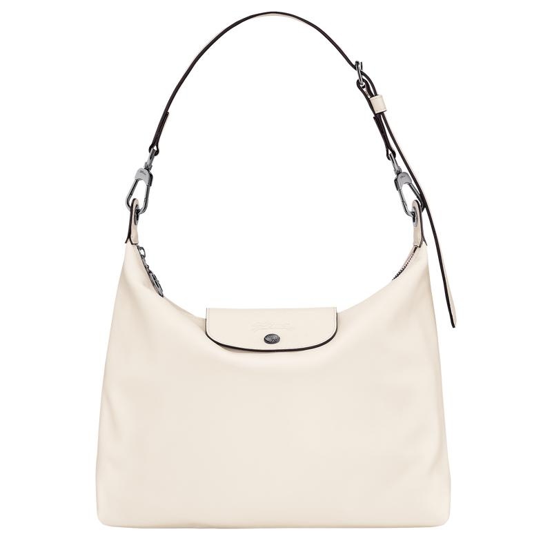 Longchamp Le Pliage Xtra M Women\'s Hobo Bags Ecru White | SBQ-647290