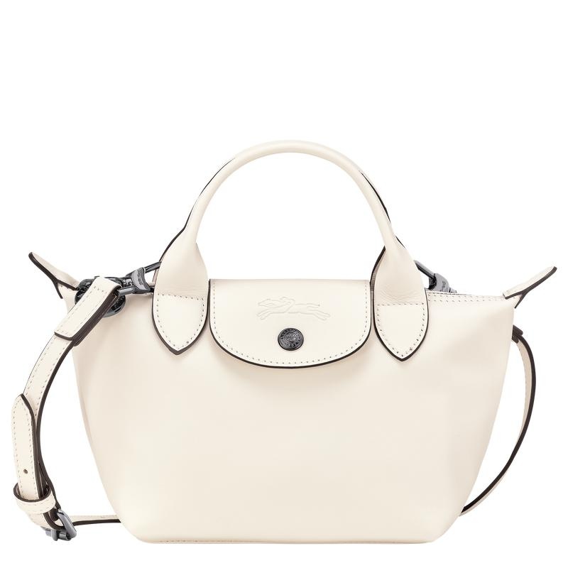 Longchamp Le Pliage Xtra XS Women\'s Handbags Ecru White | XIA-607438