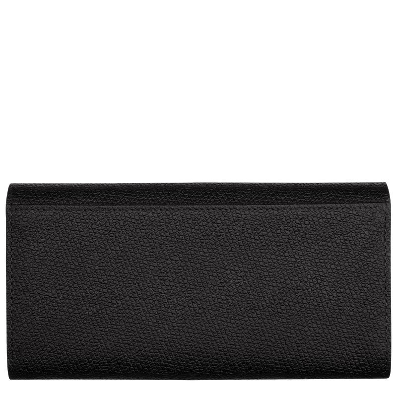 Longchamp Roseau Continental Women's Wallets Black | JEX-208153