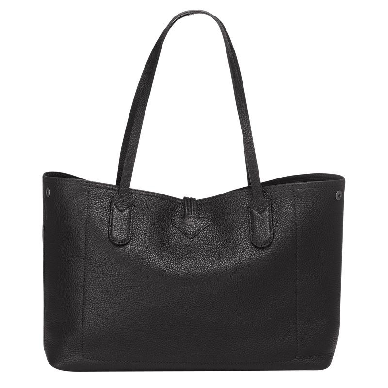 Longchamp Roseau Essential L Women's Tote Bag Black | AVN-091278