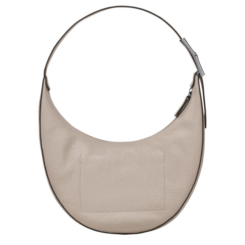 Longchamp Roseau Essential M Women's Hobo Bags Clay Grey | GDL-128394