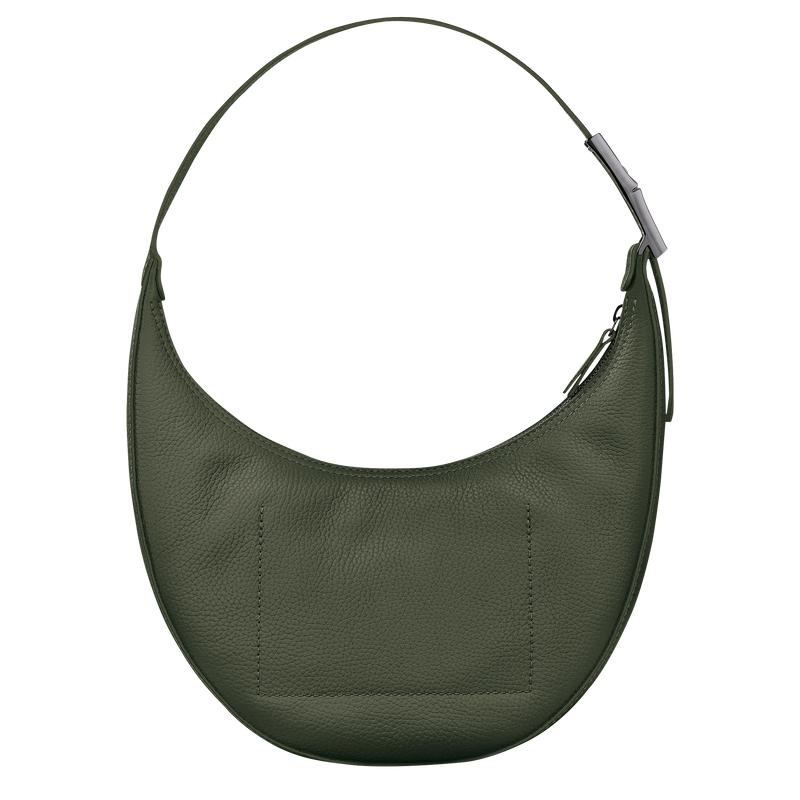 Longchamp Roseau Essential M Women's Hobo Bags Khaki | UFW-528791