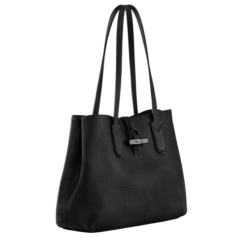 Longchamp Roseau Essential M Women's Tote Bag Black | OYD-174906