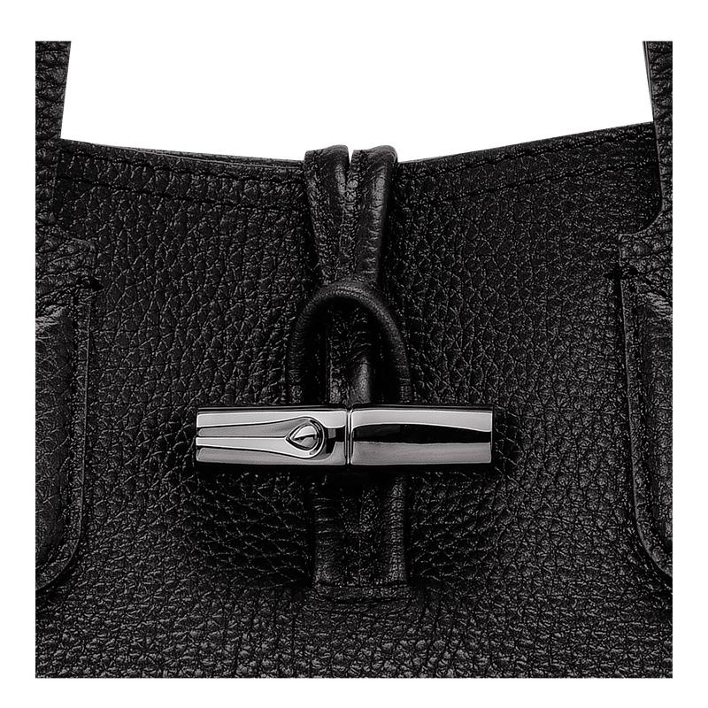 Longchamp Roseau Essential M Women's Tote Bag Black | OYD-174906