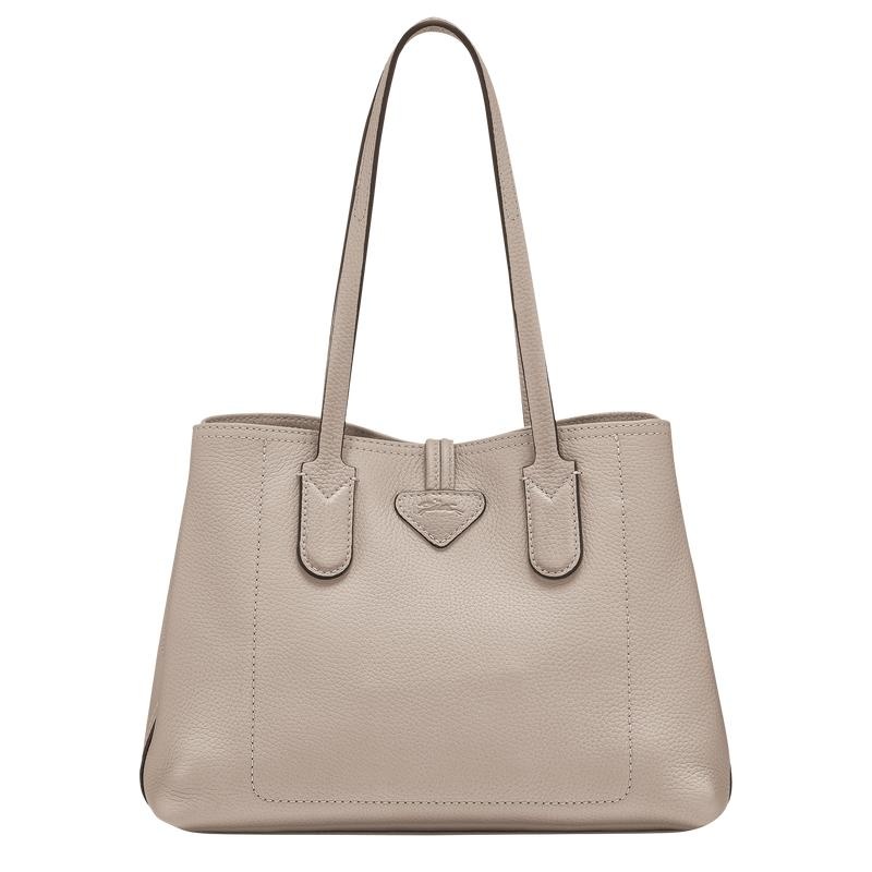 Longchamp Roseau Essential M Women's Tote Bag Clay Grey | XKG-291580