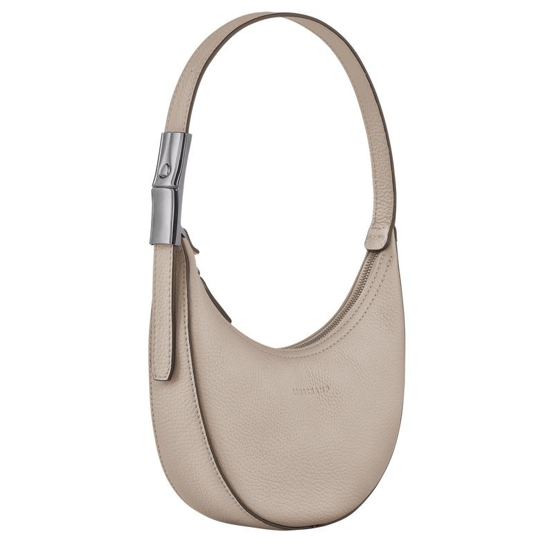 Longchamp Roseau Essential S Women's Hobo Bags Clay Grey | BFN-968205