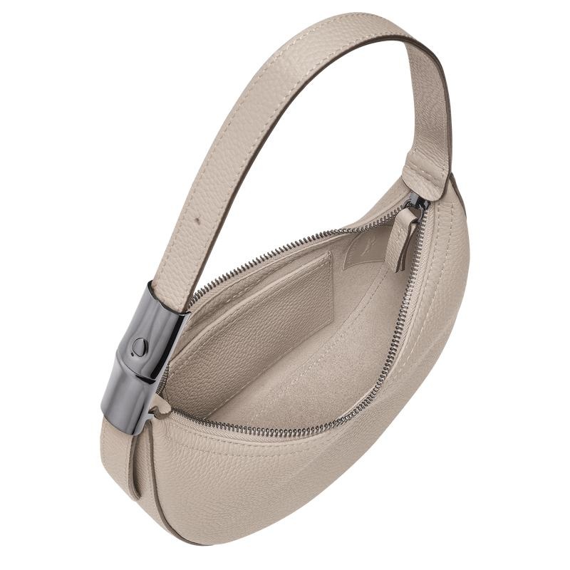 Longchamp Roseau Essential S Women's Hobo Bags Clay Grey | BFN-968205