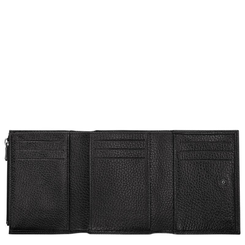 Longchamp Roseau Essential Women's Wallets Black | HLR-860923