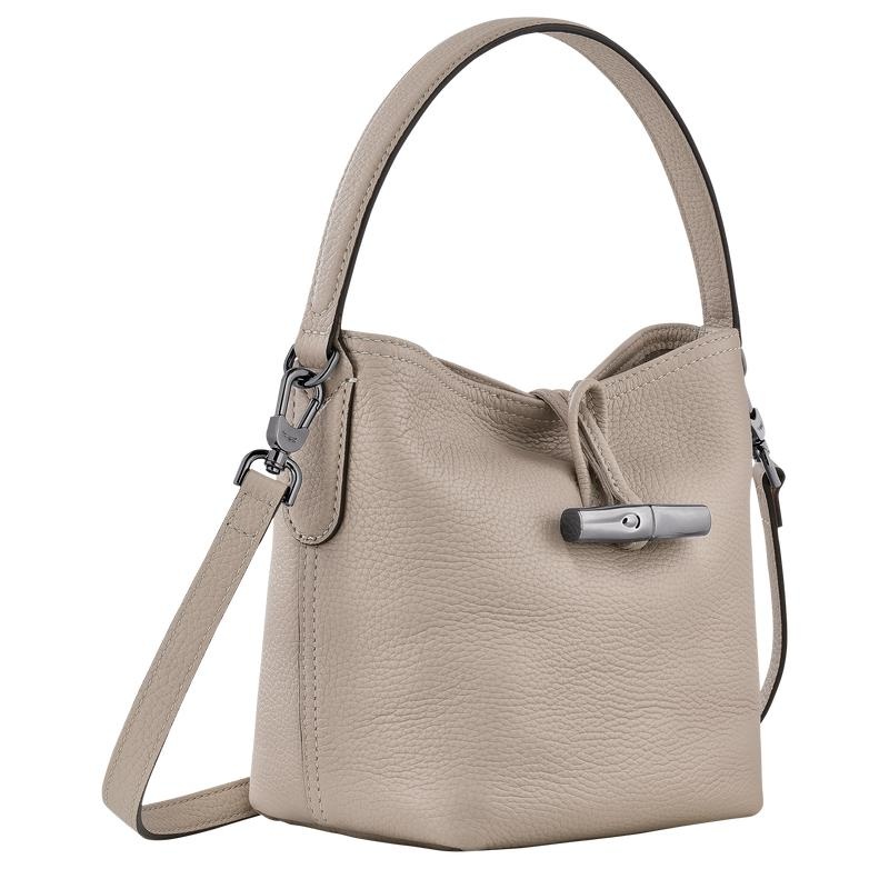 Longchamp Roseau Essential XS Women's Bucket Bag Clay Grey | YFW-541698